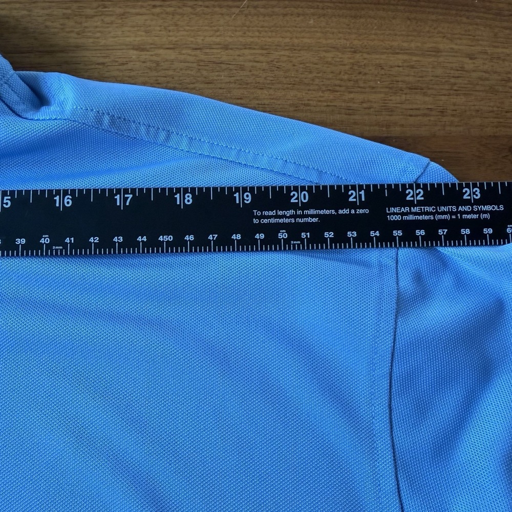 FootJoy FJ Golf Polo Shirt Mens XXL Blue Castle Bay Country Club Performance - Picture 6 of 8